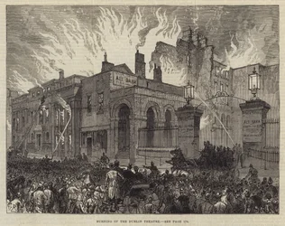 Burning of the Dublin Theatre